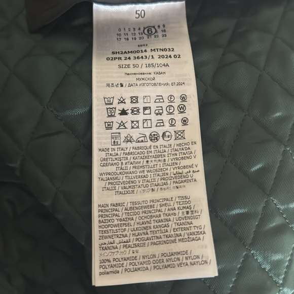 MAISON MARGIELA Reversible Padded Tech Zip Jacke Black size Men 50 W 46 - Picture 12 of 13